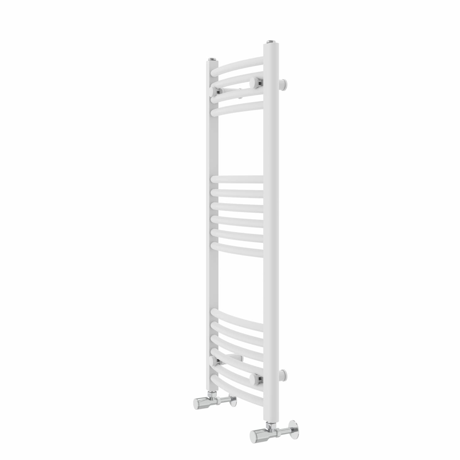 Warmehaus Curved Bathroom Heated Towel Rail Radiator 1000x400mm White