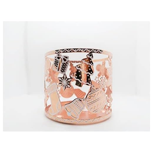 Candle Holder Compatible with Bath & Body Works and White Barn 3-Wick Candles - Select Your Favorite! (Candle NOT Included) - Gingerbread Ornaments