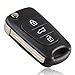 Elantra - Carcasa de Repuesto para Mando a Distancia de Coche de 3 Botones Compatible con Hyundai I20 - I30 - IX20 - IX35
