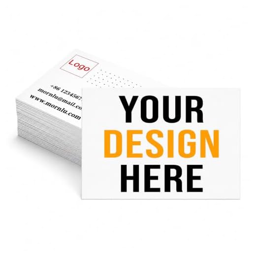 Custom Business Cards, 300gsm Matte, Double-Sided Full Color Printing | Personalized cards with your logo, photo, text or QR code for business professionals, salespeople and small businesses.