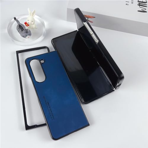 Housse anti-rayures Galaxy Z Fold 5 étui cuir mat pour mobile plié - 2