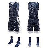 Benutzerdefinierte Männer Jugend Basketball Jersey Weste mit Shorts Personalisierte Sportbekleidung Team/Einzeluniform