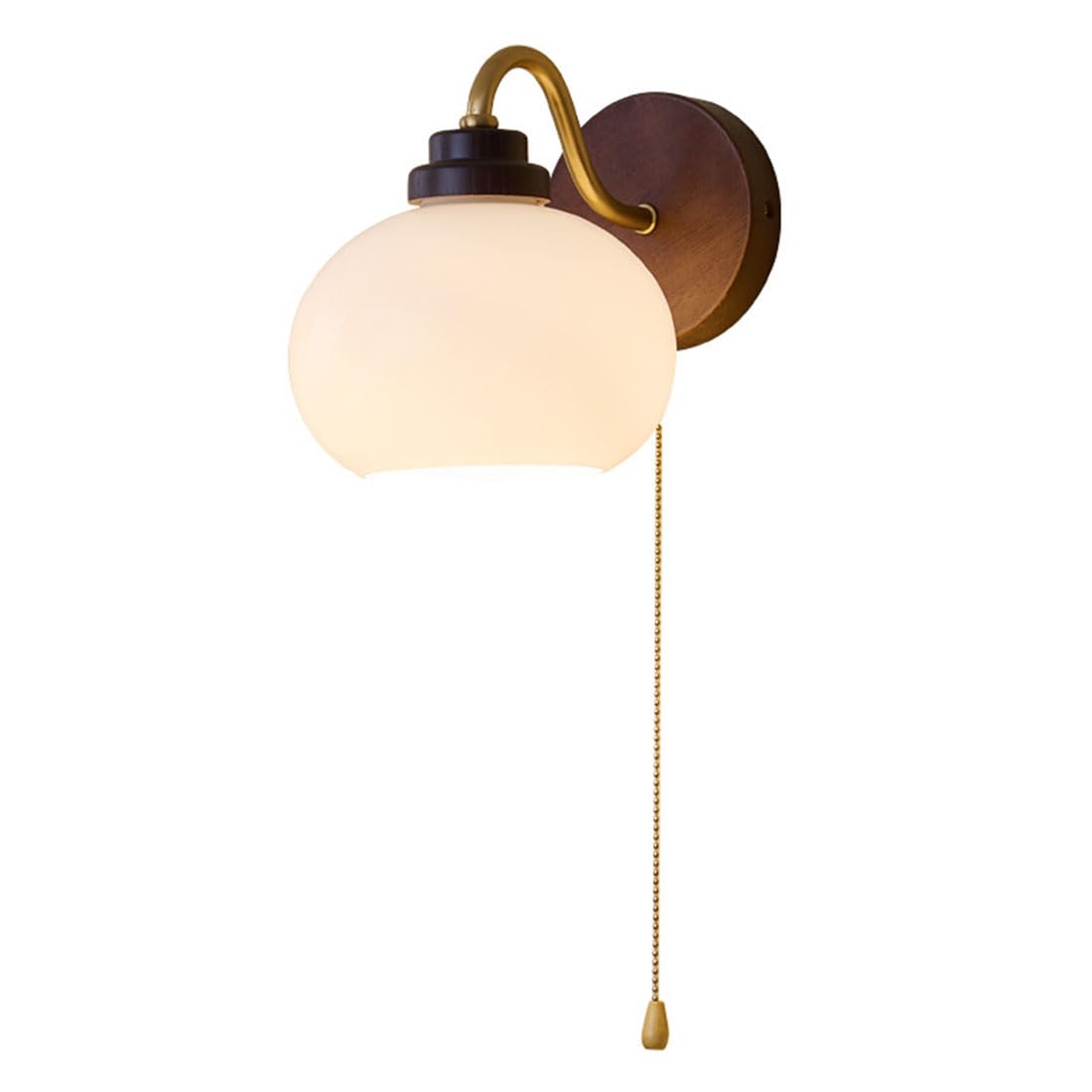 Applique da parete con interruttore a cordicella, paralume in vetro, stile industriale, lampada da comodino in rame, illuminazione moderna per camera da letto, soggiorno, corridoio, cucina, stile rus