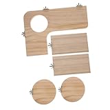 MUELODSIC ペット用点跳躍スタンド 小動物用クライミングボード 耐噛み付き 耐久性 飼育ケージ内運動不足解消 遊び場兼踏み台