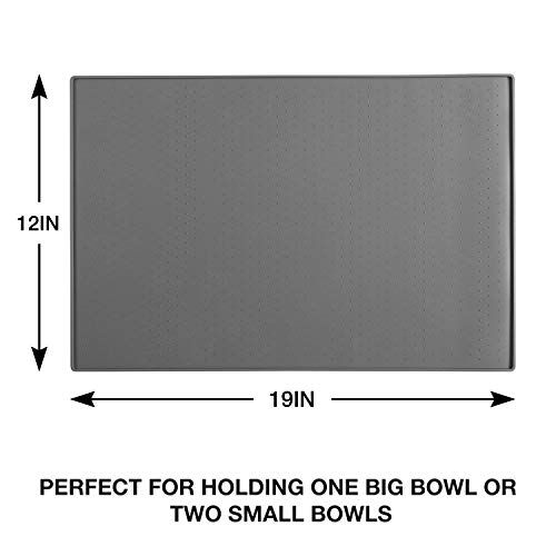 Eterish Silicone Dog Cat Food Mat for Floors Waterproof, Dog Pet Bowl Mat for Food and Water, Dog Feeding Mat Placemat… - Image 2