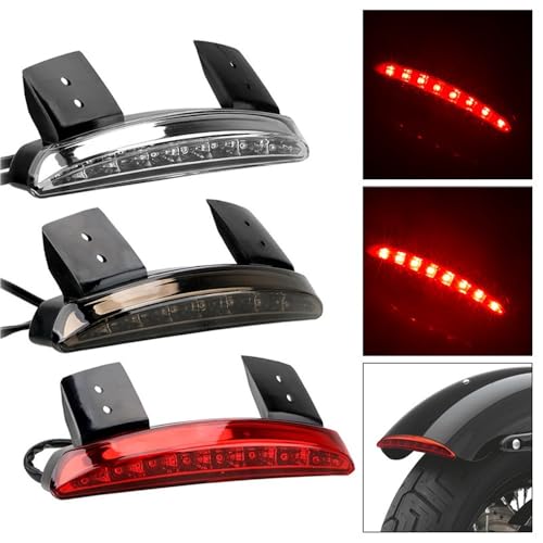Feu arrière de freinage pour Sportster, Dyna et Iron 883 XL8 rouge - 2