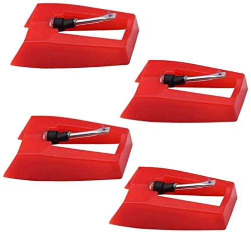 4 Pack Ruby Record Player Needle Turntable Stylus Replacement for ION Jenson Crosley Victrola Sylvania Turntable Phonograph LP Vinyl Player Accessories 4 Pack Ruby Record Player Needle Turntable Stylus Replacement for ION Jenson Crosley Victrola Sylvania Turntable Phonograph LP Vinyl Player Accessories