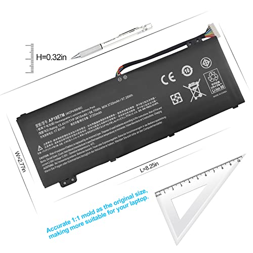 Laptop Ap18E7M Ap18E8M Battery For Acer Nitro 5 An515-54 An517-51 An517-52 An515-55 An515-52 An515-43 An515-44 An515-45 Nitro 7 An715-51 Aspire 7 A715-74G, Predator Helios 300 Ph315-52 Ph315-53 #TOP3