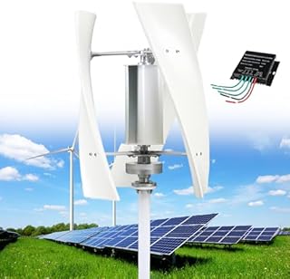 Generisch Horizontales Windkraftanlagen-Set mit Laderegler, 12.000 W – Tragbares 3-Blatt-System mit Laderegler für Haus, Wohnmobil, Boot und Industrie – Effiziente Lösung für erneuerbare Energien
