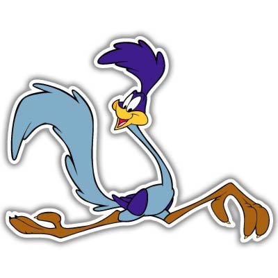 Road Runner Wile E. Coyote Vynil Car Sticker Decal - Select Size