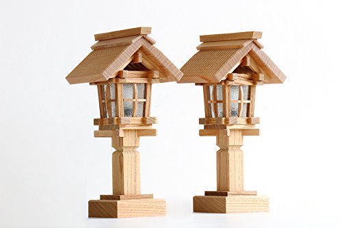 Amazon｜やまこう 神具 灯籠 威風堂々・本けやき 彫屋根 電装