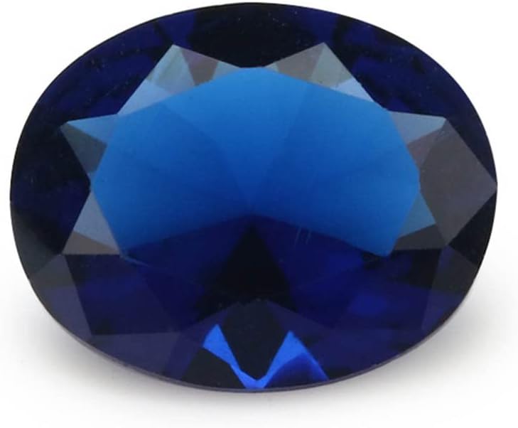 JINGANGZUO 100pcs 12x16mm Oval Shape Rose Red Color Loose Glass Stone Synthetic Gemstone for Ring Earring Bracelet Necklace Pendants Jewelry DIY Craft Making