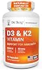 Dr. Berg Vitamina D3 K2 7 en 1 5000 UI | D3 de origen natural | probado y verificado 4 veces en laboratorio | fórmula de alta absorción | suplemento vitamínico K2 D3 | 60 cápsulas (Paquete de 1) 2