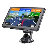 Navegador GPS con 7 Pulgadas Pantalla Táctil para Camiones y Coches, Actualizaciones de Mapas de Europa para Toda la Vida