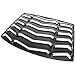 LE-JX Matte Black Rear Window Louver Cover, Lambo Style Custom Fit All Weather ABS Compatible with 2011-2023 Dodge Charger SXT/GT/RT/RT Scat Pack/Scat Pack Widebody/SRT Hellcat Widebody