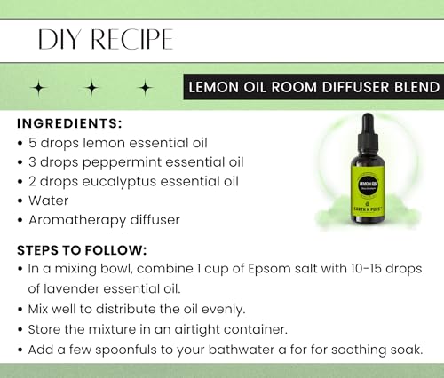 Image of Earth N Pure Lemon Essential Oil for Revitalizing Care for Face, Scalp & Skin | 250 ML