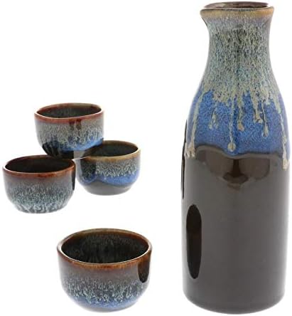 Kotobuki Japanese 1:4 Aequorea Sake Set.#120-611