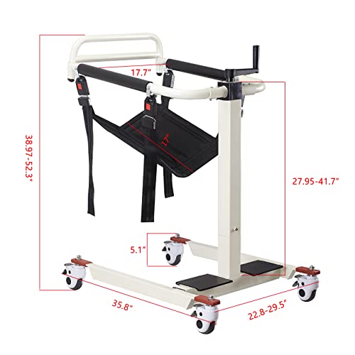 Transfer Wheelchair Patient Lift For Home Portable Car Lift Bedside Commode Transport Chair,Shower Chair With Wheels Portable Toilets Seat Transfer Aid For Elderly,Height Adjustable #TOP1