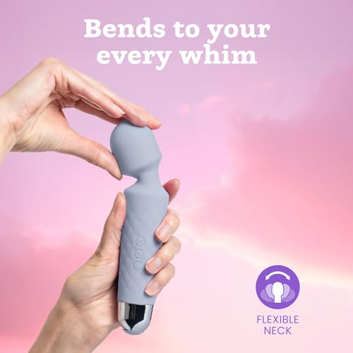 Image of Oliver James Wand Vibrator Sex Toy - 20 Patterns 8 Speeds Long Battery Life | Discreet Adult Toy Vibrating Dildo 6 Hour Battery Life Waterproof USB Rechargeable G Spot Vibrator for Deep Intense Pleasure
