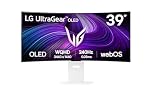 LG UltraGear OLED GX9s SMART Gaming Monitor 39GX90SA-W - WOLED UWQHD 1440p Curved 39 Inch, 240Hz, 0.03ms, HDR 400, webOS AI, Speakers, Wi-Fi, Bluetooth, DP 1.4, HDMI 2.1, USB-C, White
