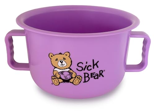 Throw-up Bowl for Kids, Great for Nausea, Vomiting, and Car Sickness, Lightweight, Dishwasher Safe...