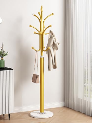 Appendiabiti Ad Albero Con Base Marmo - 4 Livelli, 16 Ganci, Nero, 170 Cm - Foto 6