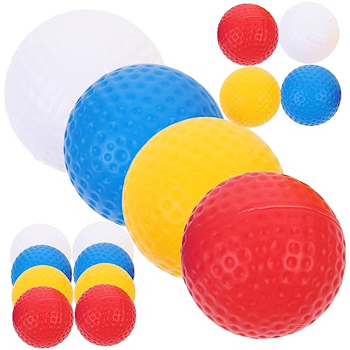 WOONEKY Golfing Balls 16 Pcs Practice Balls for Golf Training Golf Balls Plastic Balls for Boys and Girls and Backyard