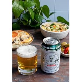 Clausthaler Original Alcohol Free Beer - Case 24 x 330ml, <0.5% Cans | Lager | Vegan, Low Calorie | Ingredients: Water, Barley, Malt & Hops – Clausthaler