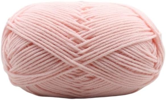 5 Rolls 50g 4-Ply Cotton Yarn for Crocheting Hand Knitting Polyester Blend(31)