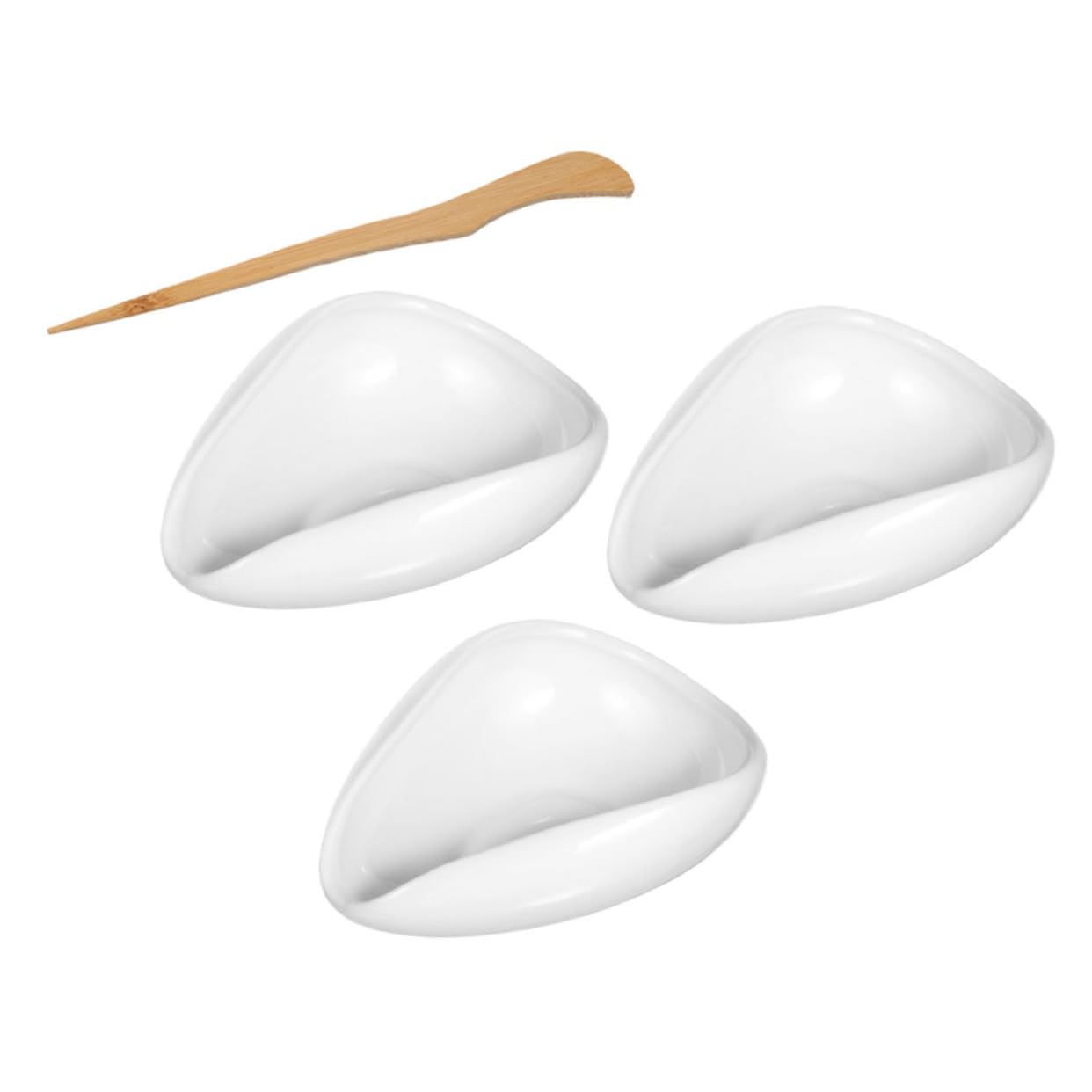 1 Set Porcelain Cha Vessel Coffee Bean Weighing Tray Ceramic Spoon Chinese Kungfu Loose Leaf Tea Scoop Accessories Essential Tools