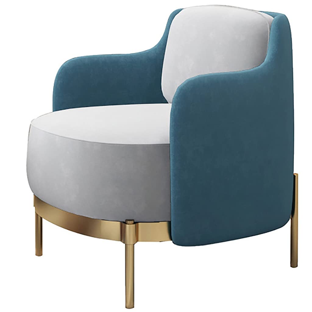 Poltrona imbottita in tessuto di metà secolo, per camera da letto, soggiorno, studio, balcone, bar, ristorante, stile pratico e alla moda 1