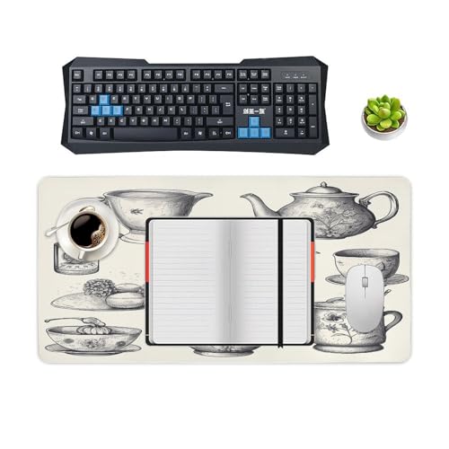 Desk Pad grande impermeable con diseño a mano para oficina miniatura 4