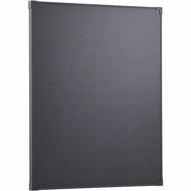 Genio Monokristallines Solarmodul mit Schingle-Technologie, PV-Modul, schwarz, für Wohnwagen, Boote, Anhänger, Wohnwagen, Balkonsolaranlagen, Off-Grid-Systeme. (200W)