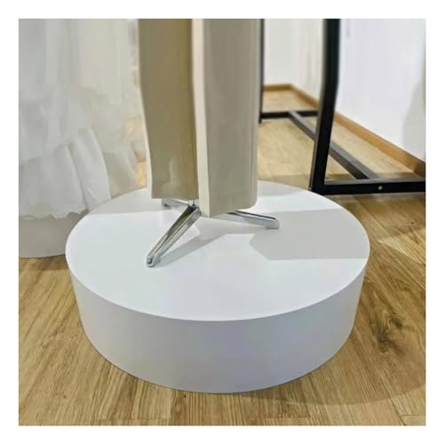 Socle cylindrique blanc rond 15,7x11,8 pouces support de présentation de buffet - 2