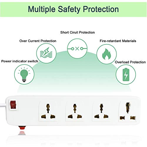 Image of Power Strip 1 'FEDUS Switch Board Extension (SurgeX-26 (4 Socket 1 Switch), 4-Meter)