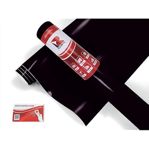 RVINYL Avery Dennison SW900-197-O Premium Vehicle Wrapping Cast Film Vinyl Roll - 6ft x 5ft with Application Card, Satin Black