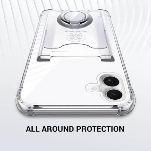 Shields Up Designed for iPhone 16 Case, Minimalist Wallet Case with Card Holder (3 Cards) & Ring Stand, [Drop Protection] Slim Protective Cover for iPhone 16 (6.1 inch) - Clear by Shields Up - Used condition - Image 6