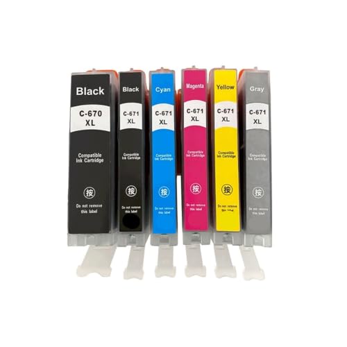 Cartouche PGI-670XL CLI-671XL pour Canon Pixma MG5560 MG5660