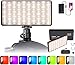 Fotografia RGB Video Luce,LED Mini Portatile Luci,Faretto Led Fotografia Ricaricabile Lampada Luci Dimmerabile 3000K-8500K, Schermo OLED 4000mAh Cavo per Sony/Canon/Nikon DSLR YouTube Smartphones