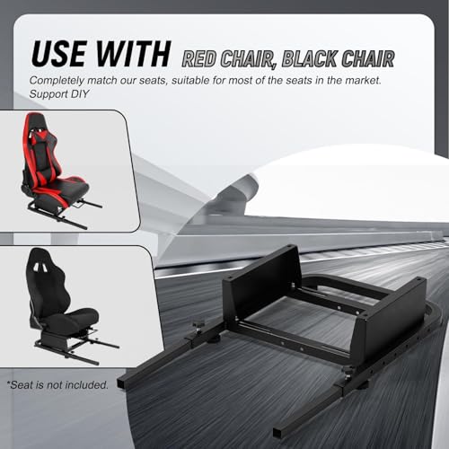 Image of Racing Rear Seat Stand Seat Add-On Stand for Steering Wheel Stands to Expand into Racing Simulator Cockpit,Seat not Included,Universal Bucket Seat Frame Mount Bracket,Support DIY