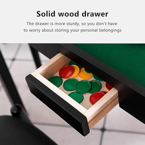 YHJLZNA Faltbarer Mahjong-Tisch,32" tragbarer Mahjong Spieltisch mit Schublade,Generisch Mahjong Tisch für Mahjong,Domino,Poker,Kartenspiel – Bild 7