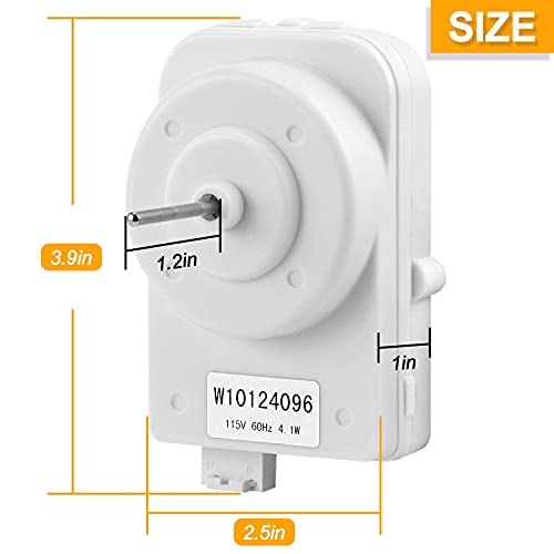 W10124096 Condenser Fan Motor Kit Replaces Eap1957416 Ap4318657 Ps1957416 W10124096Vp Refrigerator Condenser Fan Motor #TOP4