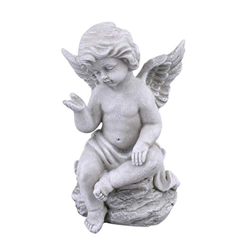 Engel Classica Deko-Figur Resin 16x10x8cm grau Weihnachten Cover