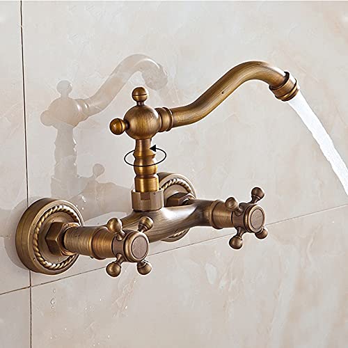 Robinet d'évier de cuisine pour bar et ferme rétro, mitigeur d'eau chaude et froide vintage