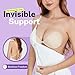 Invisible Strapless Sticky Bra Push up for Women, Ultra Adhesive Bra for Backless Dress, Cleavage Bra Lift with Pasties Kit (C Cup, Beige)