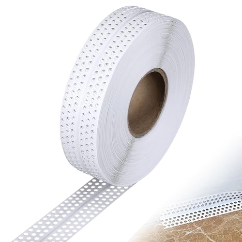 SNSYGN Fugenband Trockenbau 40Mx5CM Fugendeckstreifen PVC Kantenschutz Bewegungsfugenprofil Trockenbau für Wandecken Ausbessern Wandrisse Ausbessern