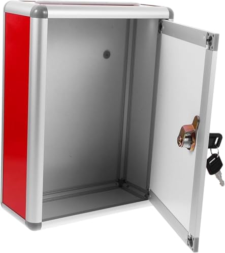 Caja de elevación for casa, buzón montado en la Pared, Cerradura de colocación Vertical, Caja Exterior de plástico, minicaja Fuerte for decoración al Aire Libre