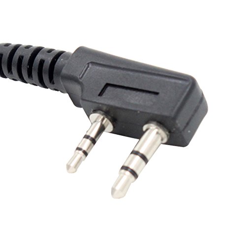 Kenmax® 2 Pin Noodles Cable Earpiece Headset Green For Baofeng Bf-F8Hp Uv-6R Wouxun Kg-Uv6D Kg-Uv899 (2 Pack) #TOP4