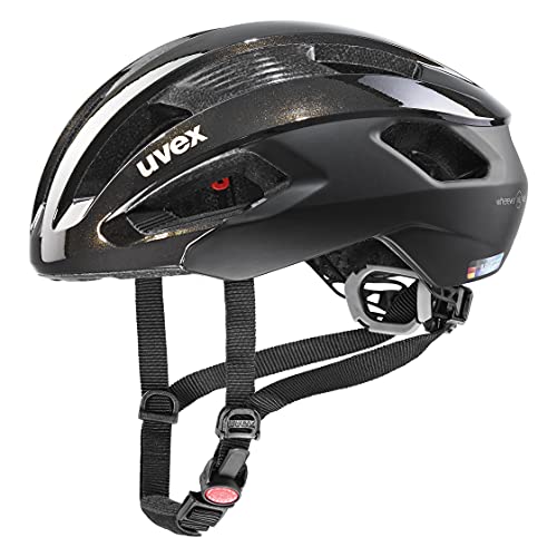 Casco uvex Rise CC Women's Edition de alta gama con detalles dorados y ajuste de 56-59 cm