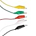Sumnacon 20 Pcs Insulated Alligator Clip Test Leads Set - 5 Colors 3A Double-Ended Alligator Clip Test Leads Wire with Insulators Clips, Flexible Test Cable for Electronic, TestiIng